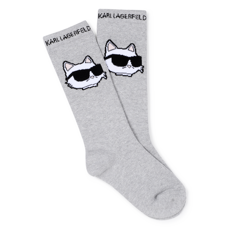 Conjunto de 2 pares de meias KARL LAGERFELD KIDS 
                        GIRL