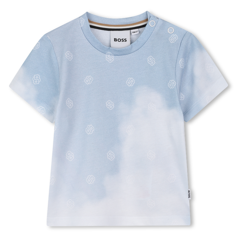 T-shirt manga curta algod&atilde;o BOSS 
                        BOY