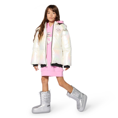 Vestido com capuz KARL LAGERFELD KIDS GIRL