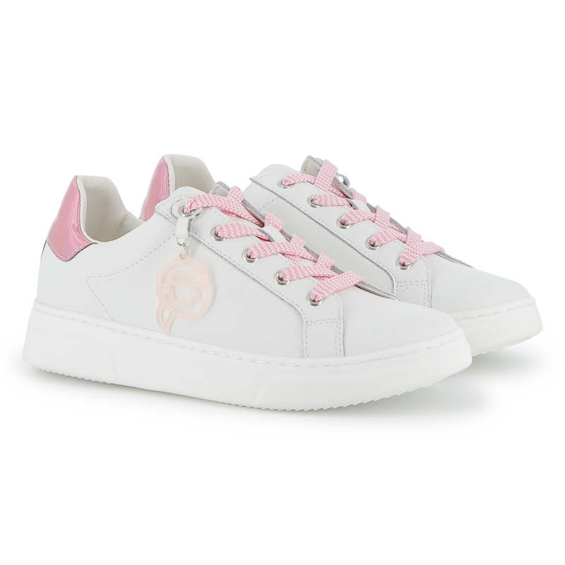 Tênis de cano baixo com cadarço KARL LAGERFELD KIDS 
                    GIRL