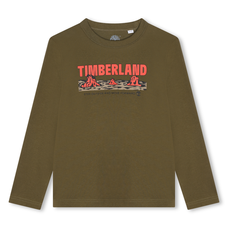 T-shirt com estampa e mensagem TIMBERLAND 
                        BOY