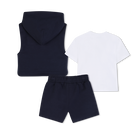 T-shirt + sweatshirt + conjunto de cal&ccedil;&otilde;es BOSS 
                    BOY