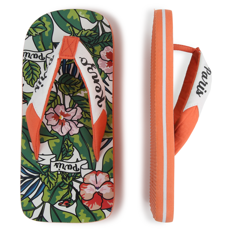 Printed insole flip-flops KENZO KIDS 
                    UNISEX
