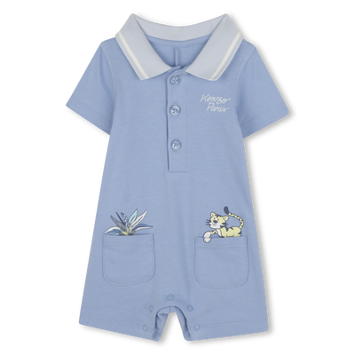 Patch Pocket Romper KENZO KIDS BOY