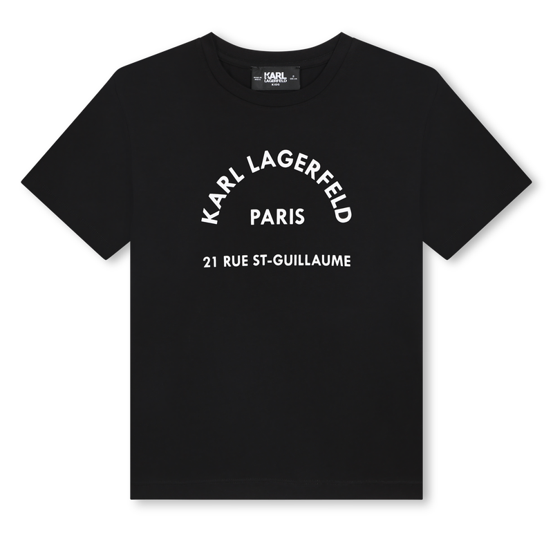 T-shirt com estampado KARL LAGERFELD KIDS 
                    GIRL