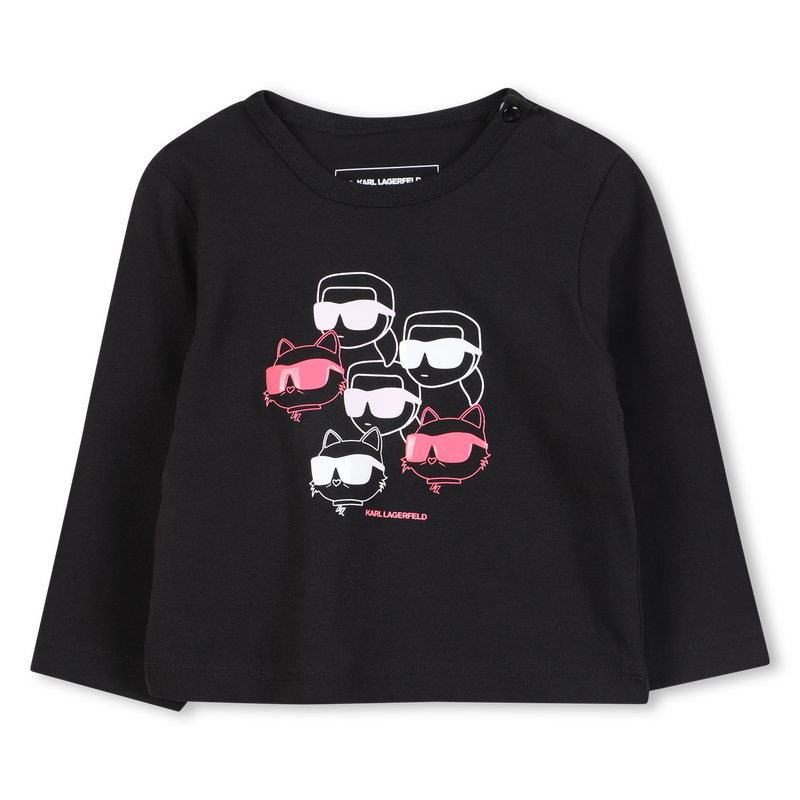 Camiseta de manga comprida KARL LAGERFELD KIDS 
                    GIRL