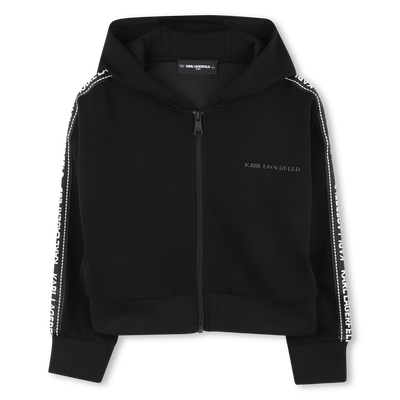 Cardigan com capuz KARL LAGERFELD KIDS GIRL