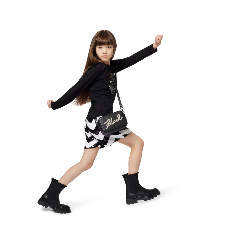 Cal&ccedil;&otilde;es em espinha de peixe KARL LAGERFELD KIDS 
                        GIRL