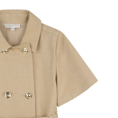 Vestido de sarja de manga curta MICHAEL KORS GIRL