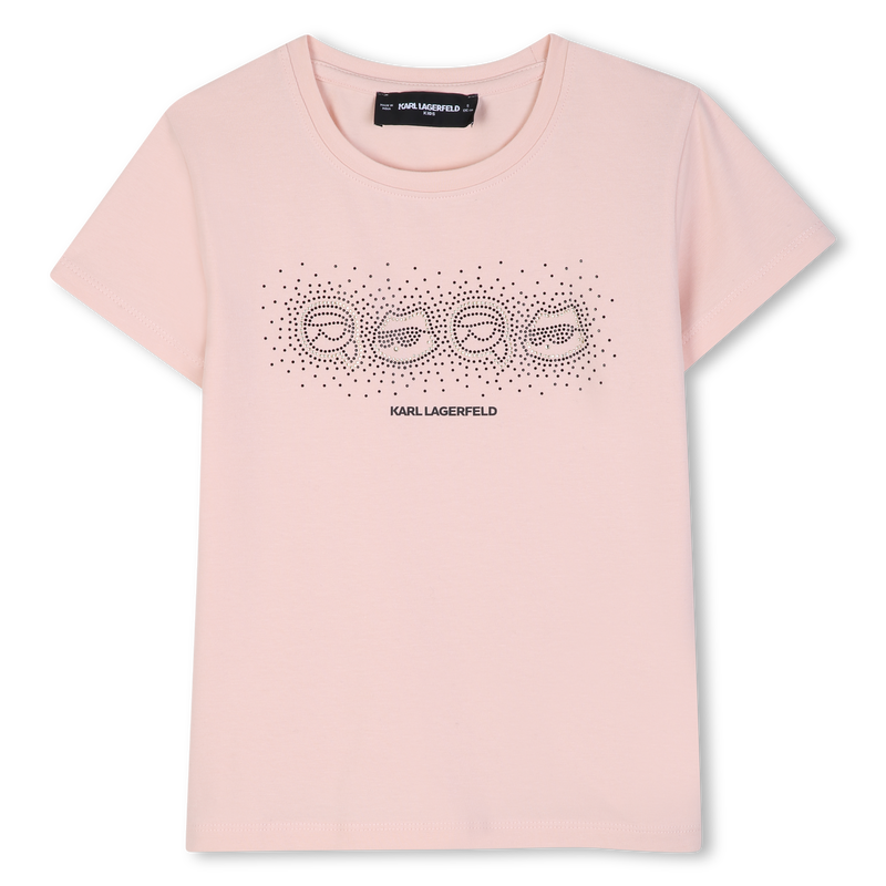 Camiseta de mangas curtas KARL LAGERFELD KIDS 
                        GIRL