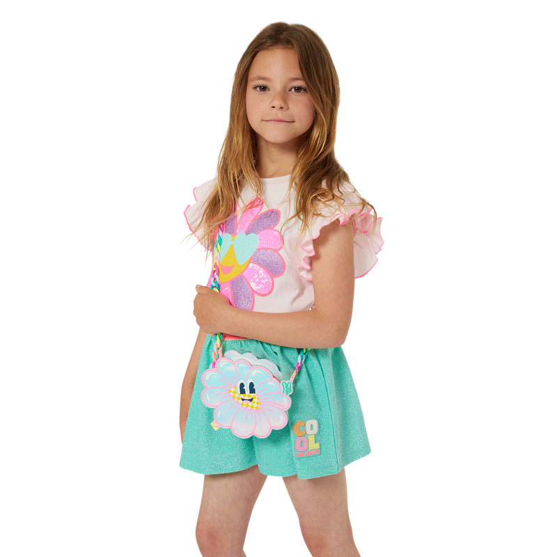 Calções fluidos brilhantes BILLIEBLUSH 
                    GIRL