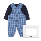 Conjunto de macac&atilde;o e camiseta BOSS 
                    MENINO
