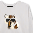 Sweatshirt de mangas longas KARL LAGERFELD KIDS 
                    MENINA