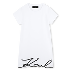Vestido de manga curta KARL LAGERFELD KIDS 
                    GIRL