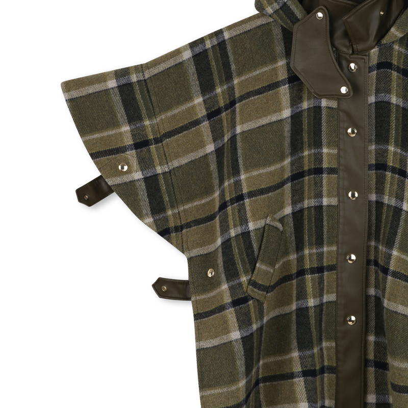 Casaco capa xadrez CHLOE 
                        GIRL