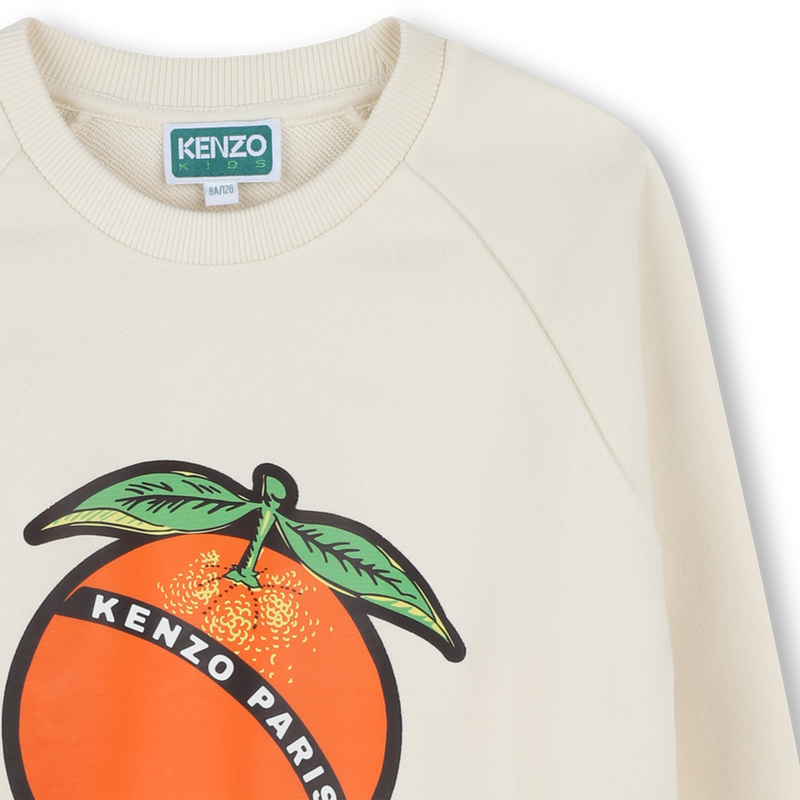 Sweatshirt em molet&atilde;o KENZO KIDS 
                        UNISEX