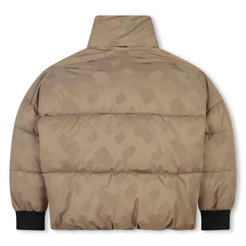 Blus&atilde;o com fecho e gola alta BOSS 
                        GIRL