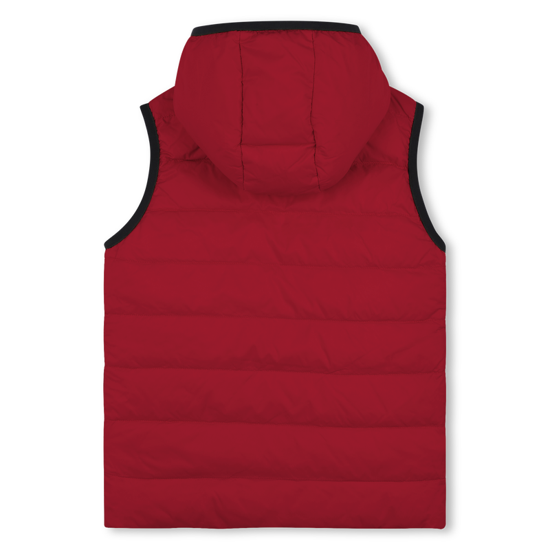 Casaco acolchoado com capuz efeito flano BOSS 
                        BOY