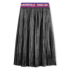Saia midi plissada KARL LAGERFELD KIDS 
                    GIRL