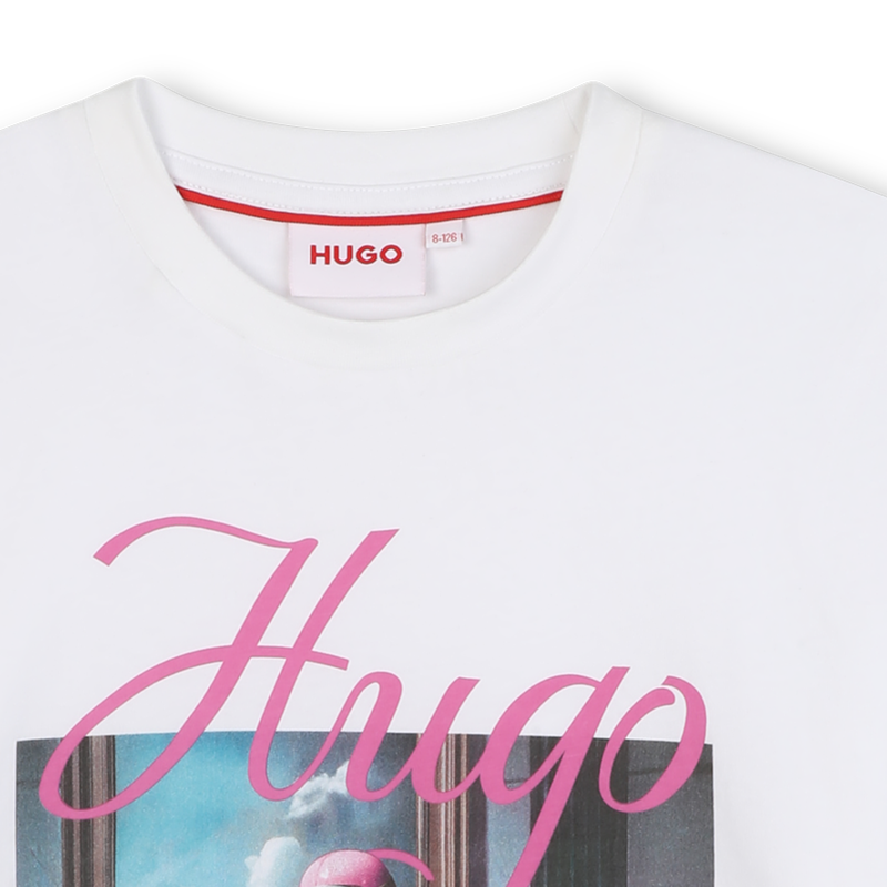 T-shirt de manga curta HUGO 
                    GIRL