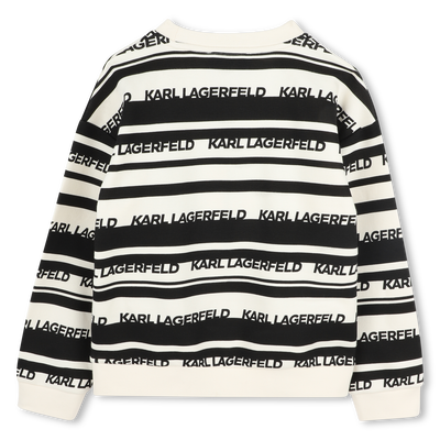 Sweatshirt &agrave;s riscas KARL LAGERFELD KIDS BOY