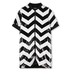 Vestido com abertura com z&iacute;per KARL LAGERFELD KIDS 
                    GIRL