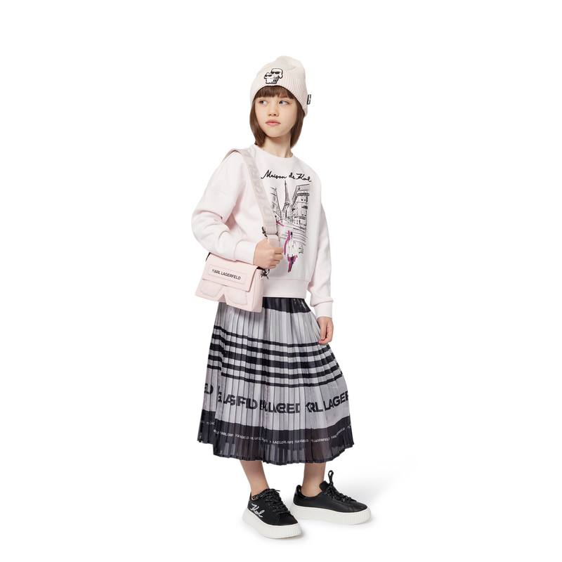 T&ecirc;nis de cano baixo com cadar&ccedil;o KARL LAGERFELD KIDS 
                        GIRL