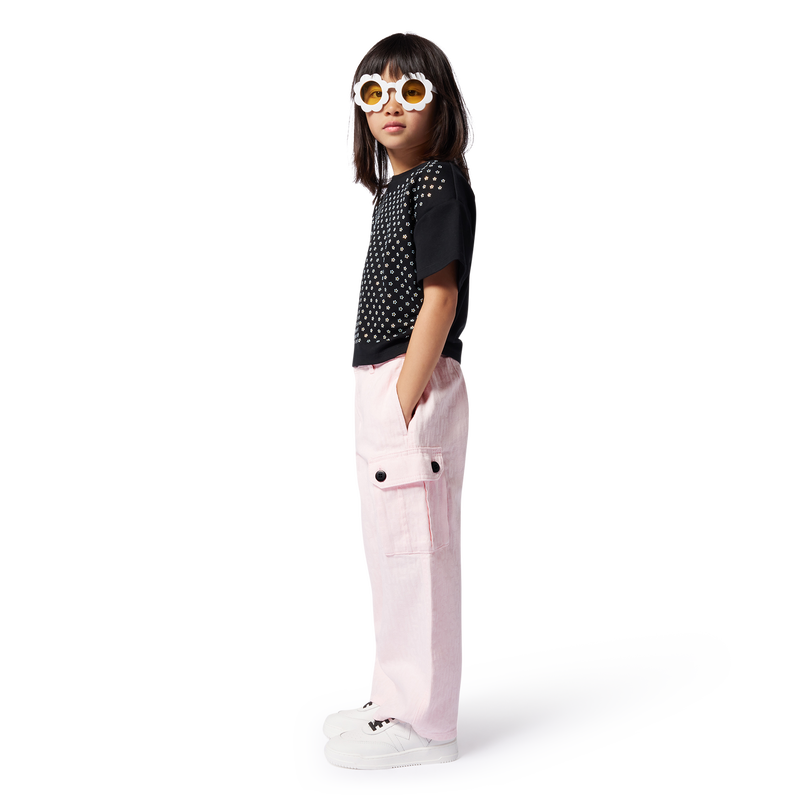 Top de algod&atilde;o com strass MARC JACOBS 
                        GIRL