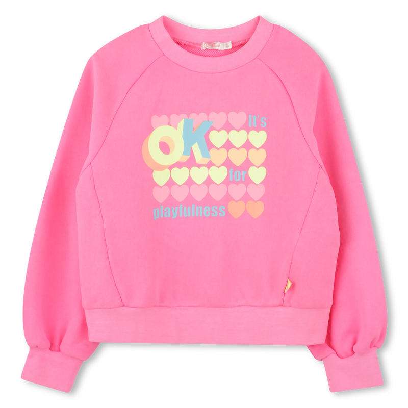 Sweatshirt de molet&atilde;o tingida BILLIEBLUSH 
                        GIRL