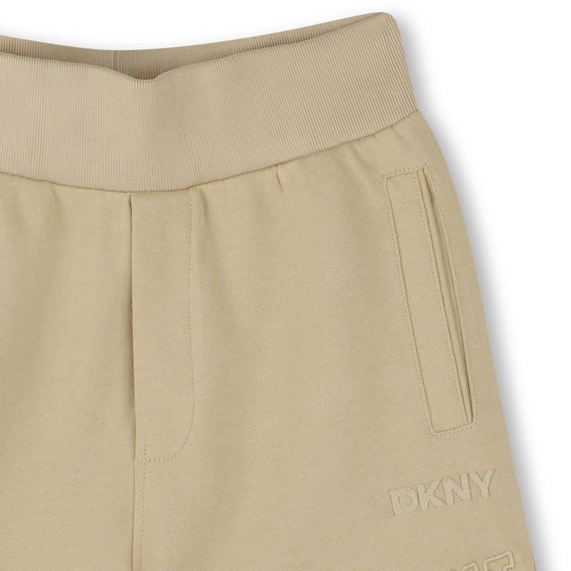 Bermudas em molet&atilde;o de algod&atilde;o DKNY 
                        UNISEX