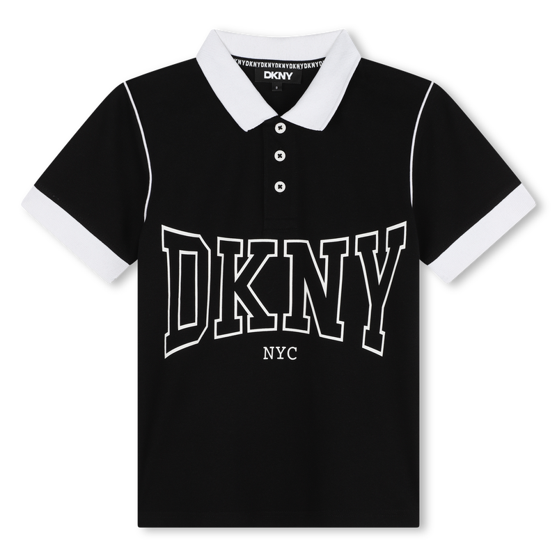 Polo bicolor com bot&otilde;es DKNY 
                        BOY
