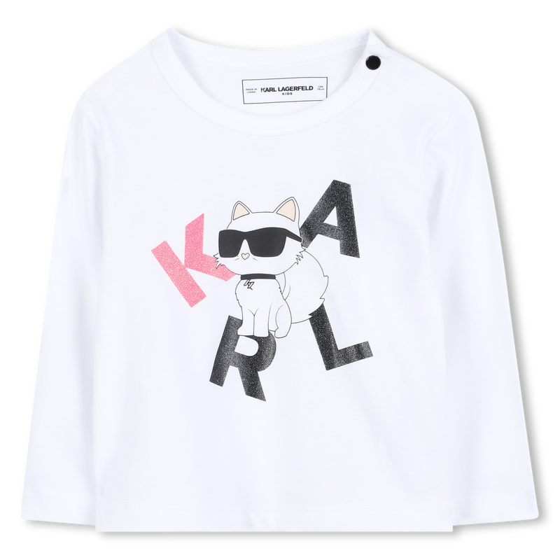 Camiseta de manga comprida KARL LAGERFELD KIDS 
                    GIRL