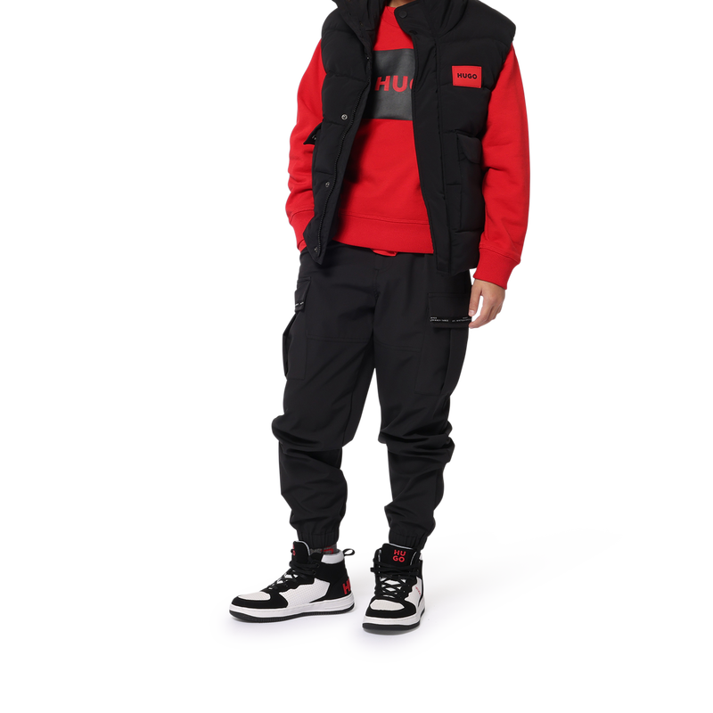 Sweatshirt em molet&atilde;o HUGO 
                        BOY