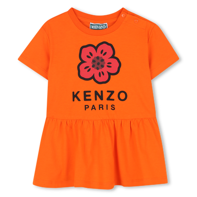Vestido de manga curta KENZO KIDS GIRL