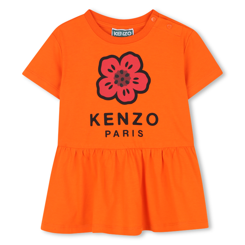 Vestido de manga curta KENZO KIDS 
                    GIRL