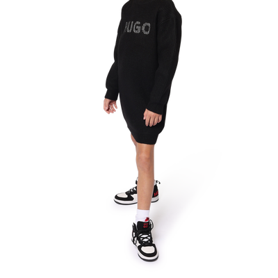 Vestido de malha com tachas HUGO GIRL