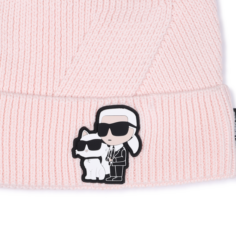 Gorro de malha KARL LAGERFELD KIDS 
                        GIRL
