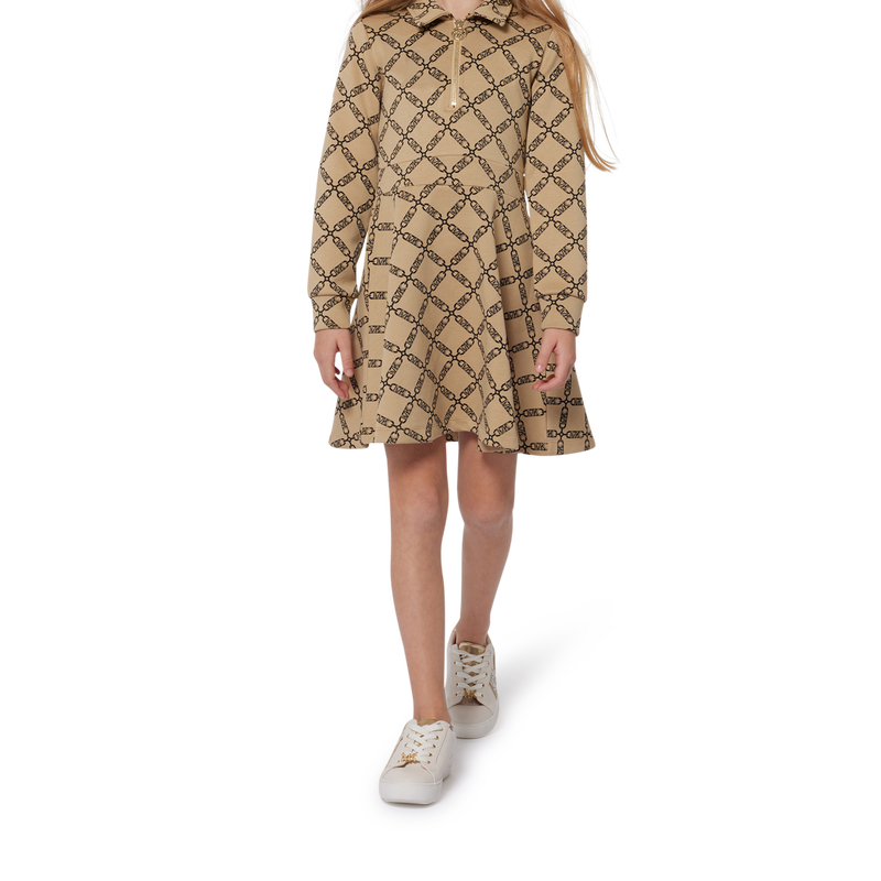 Vestido manga comprida e fecho MICHAEL KORS 
                        GIRL