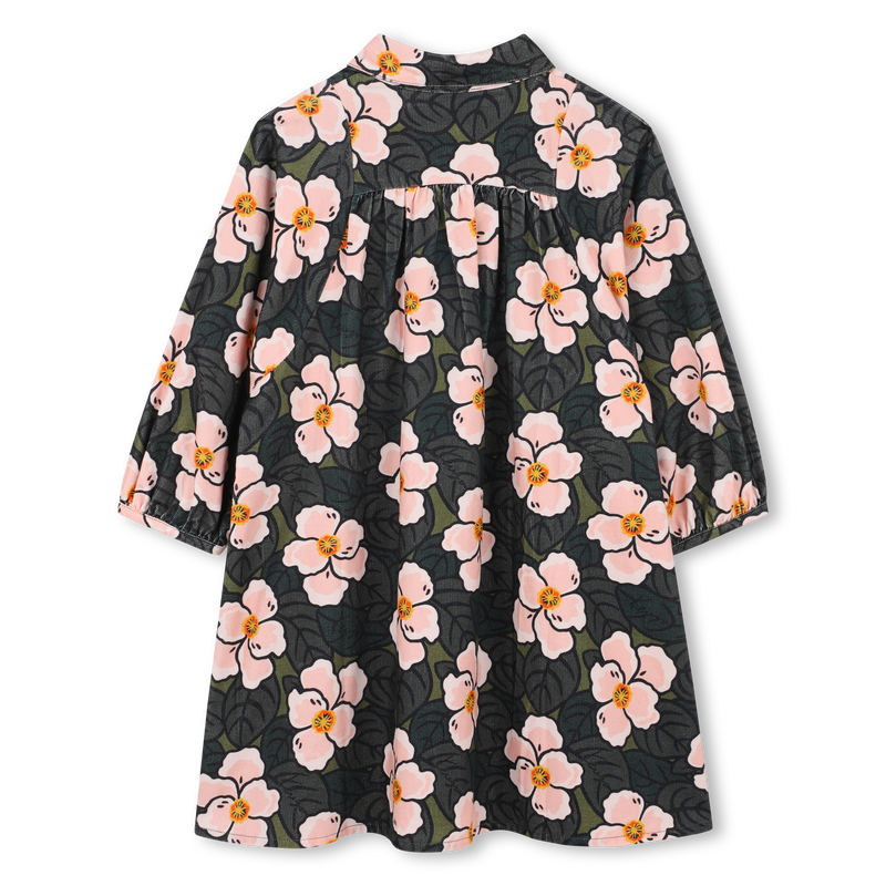 Vestido de manga comprida bufante KENZO KIDS 
                    GIRL