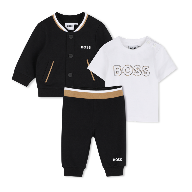 T-shirt + pants + conjunto cardigan BOSS 
                        BOY