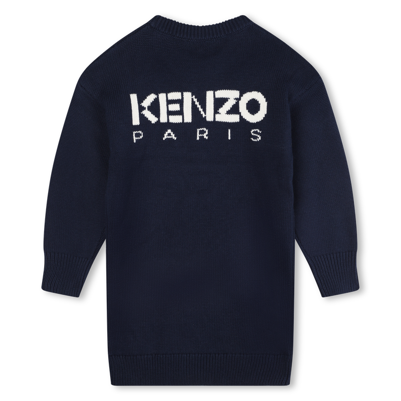 Vestido em malha jacquard KENZO KIDS 
                        GIRL
