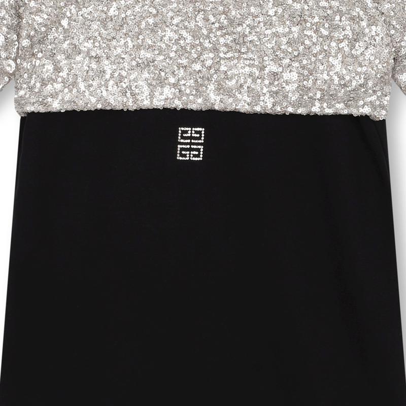 Vestido direito bi-matéria GIVENCHY 
                    GIRL