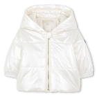 Jaqueta brilhante com capuz MICHAEL KORS 
                    GIRL