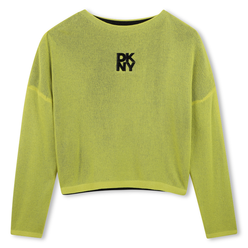 Pul&ocirc;ver revers&iacute;vel DKNY 
                        GIRL