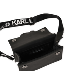 Mala de m&atilde;o em tecido revestido de gr&atilde;o fino KARL LAGERFELD KIDS 
                    GIRL