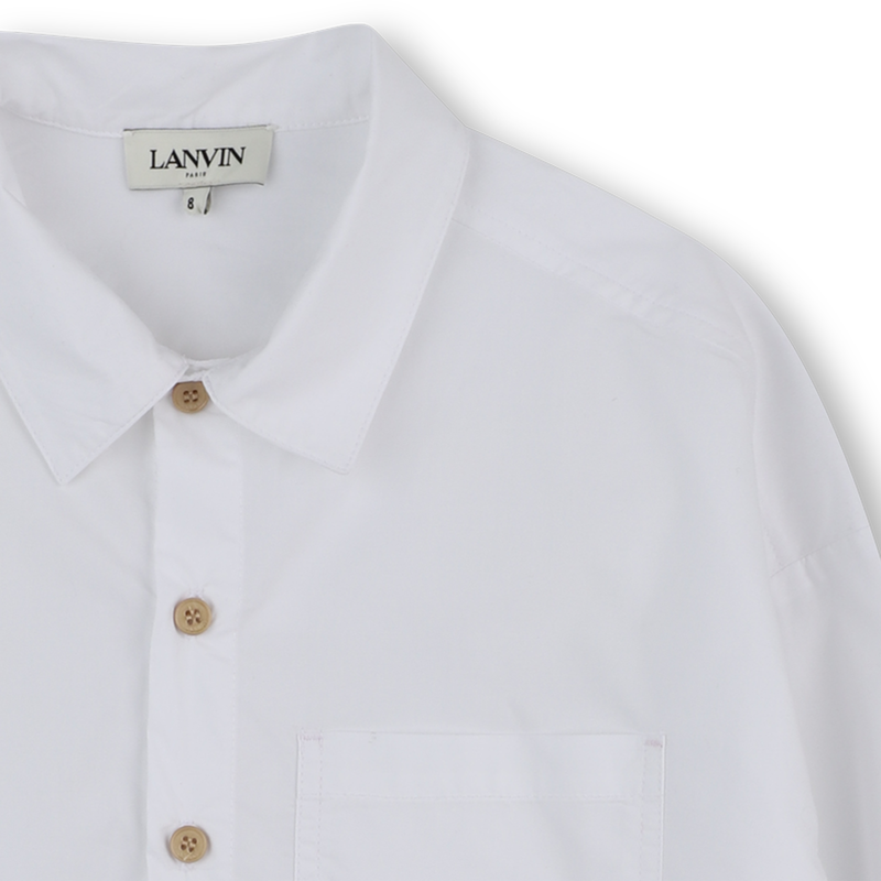 Camisa estampada bordada com o logotipo do che LANVIN 
                    BOY