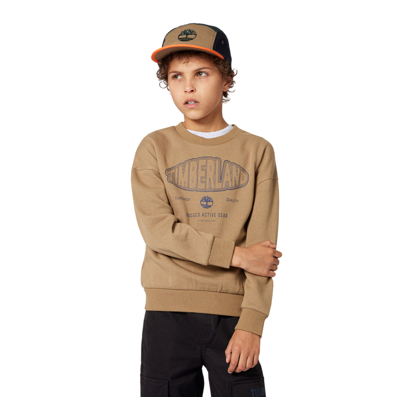 Moletom de lã escovada TIMBERLAND 
                    BOY