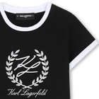 T-shirt de manga curta KARL LAGERFELD KIDS 
                    GIRL