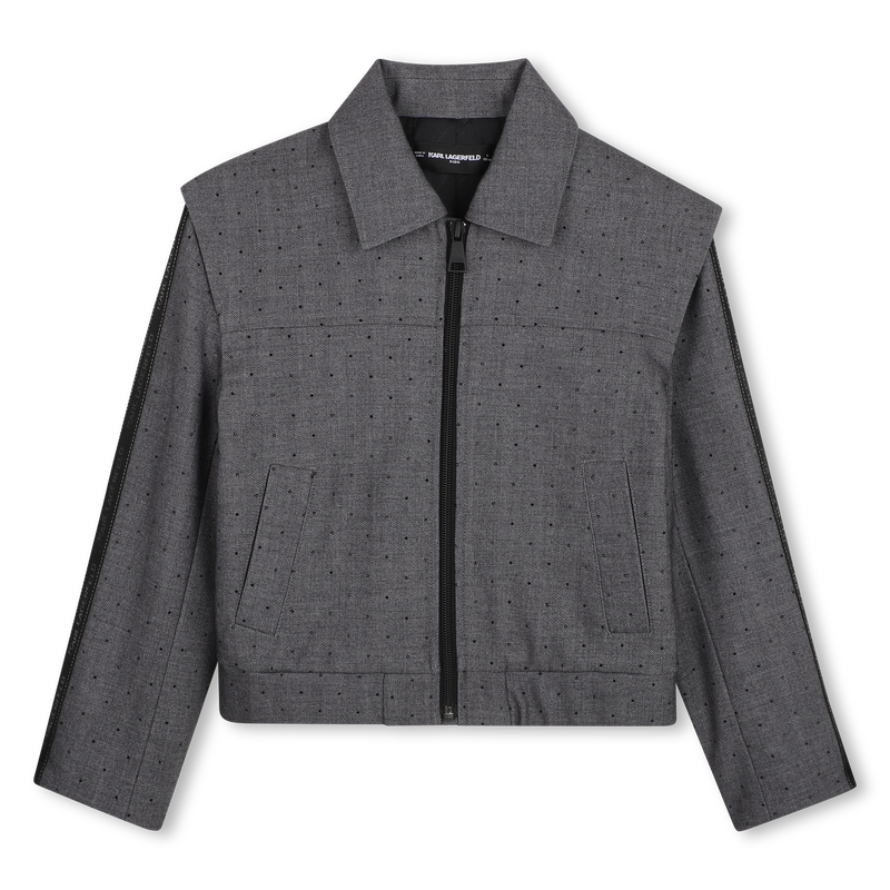 Cardigan esportivo KARL LAGERFELD KIDS 
                        GIRL