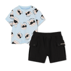 Conjunto de t-shirts e cal&ccedil;&otilde;es KARL LAGERFELD KIDS 
                    BOY
